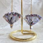 boucles d'oreilles eventail