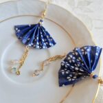 Boucles eventail perles