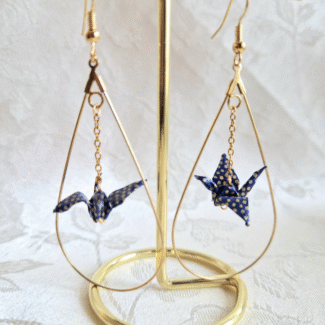 Boucles d'oreilles Grues