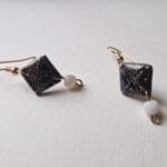 bijoux carré pierre de lune