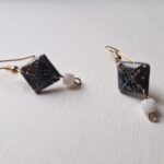 bijoux carré pierre de lune