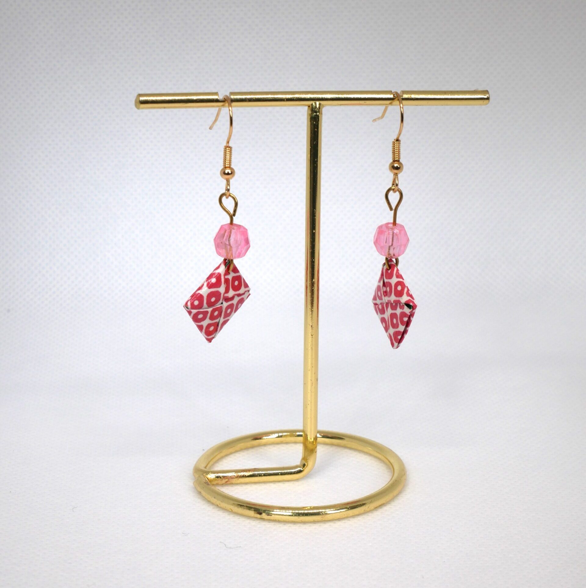 boucles carrés origami