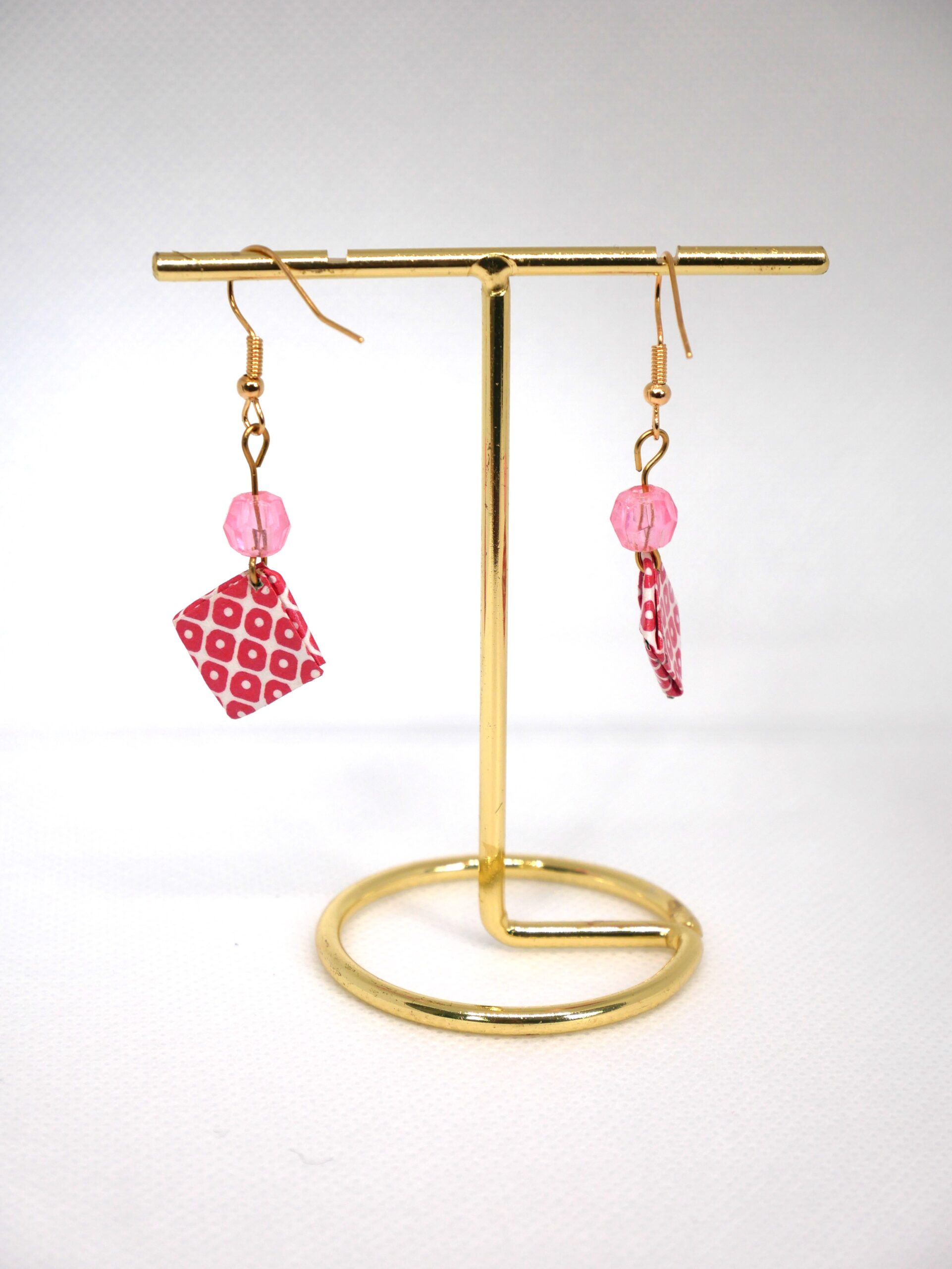 boucles carrés origami