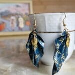 bijoux feuilles origami