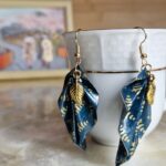 bijoux feuilles origami