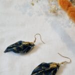 bijoux feuilles origami