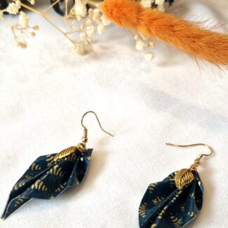 bijoux feuilles origami