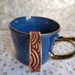 bracelet jonc réglable motif rouge japonais