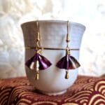 boucles oreilles origami miniature