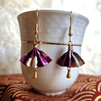 Boucles d’oreilles mini éventail japonaises