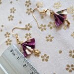 boucles oreilles origami miniature