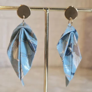 Boucles feuilles origami