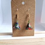 Boucles d’oreilles triangles perle agate