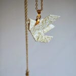 collier origami colombes
