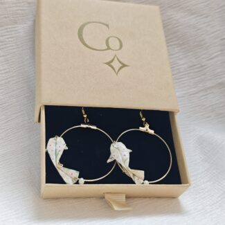 carpes koi origami boucles créoles