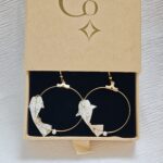 carpes koi origami boucles créoles