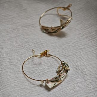 carpes koi origami boucles créoles