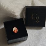 bague japonaise rouge dorée papier