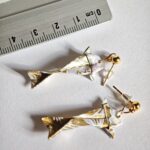 Boucles d’oreilles Carpe Koï Origami – Bijou japonais fait main