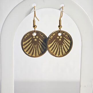 boucles d'oreilles rondes japonaises