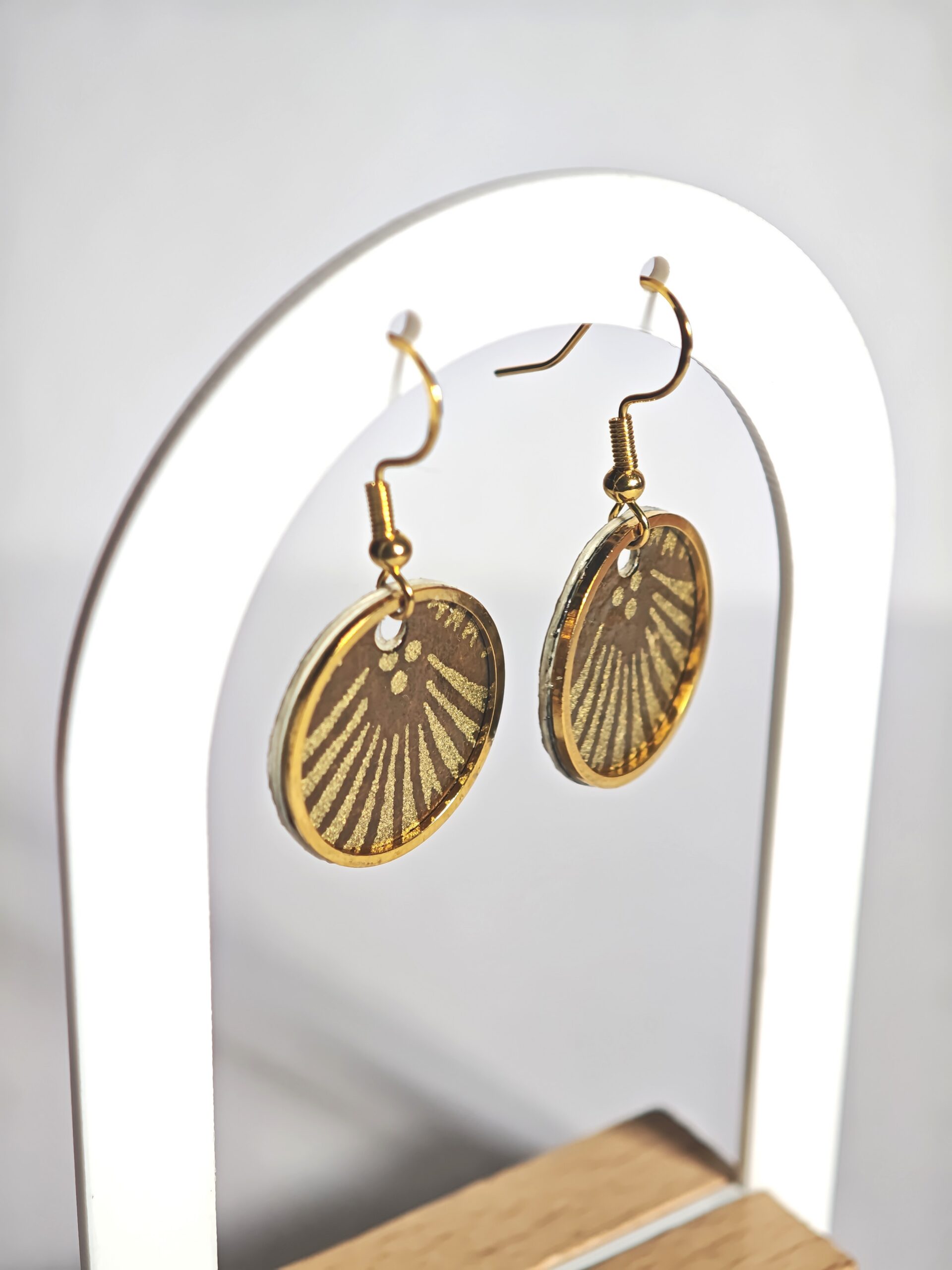 boucles d'oreilles rondes japonaises