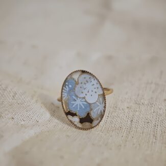bague papier fleurs