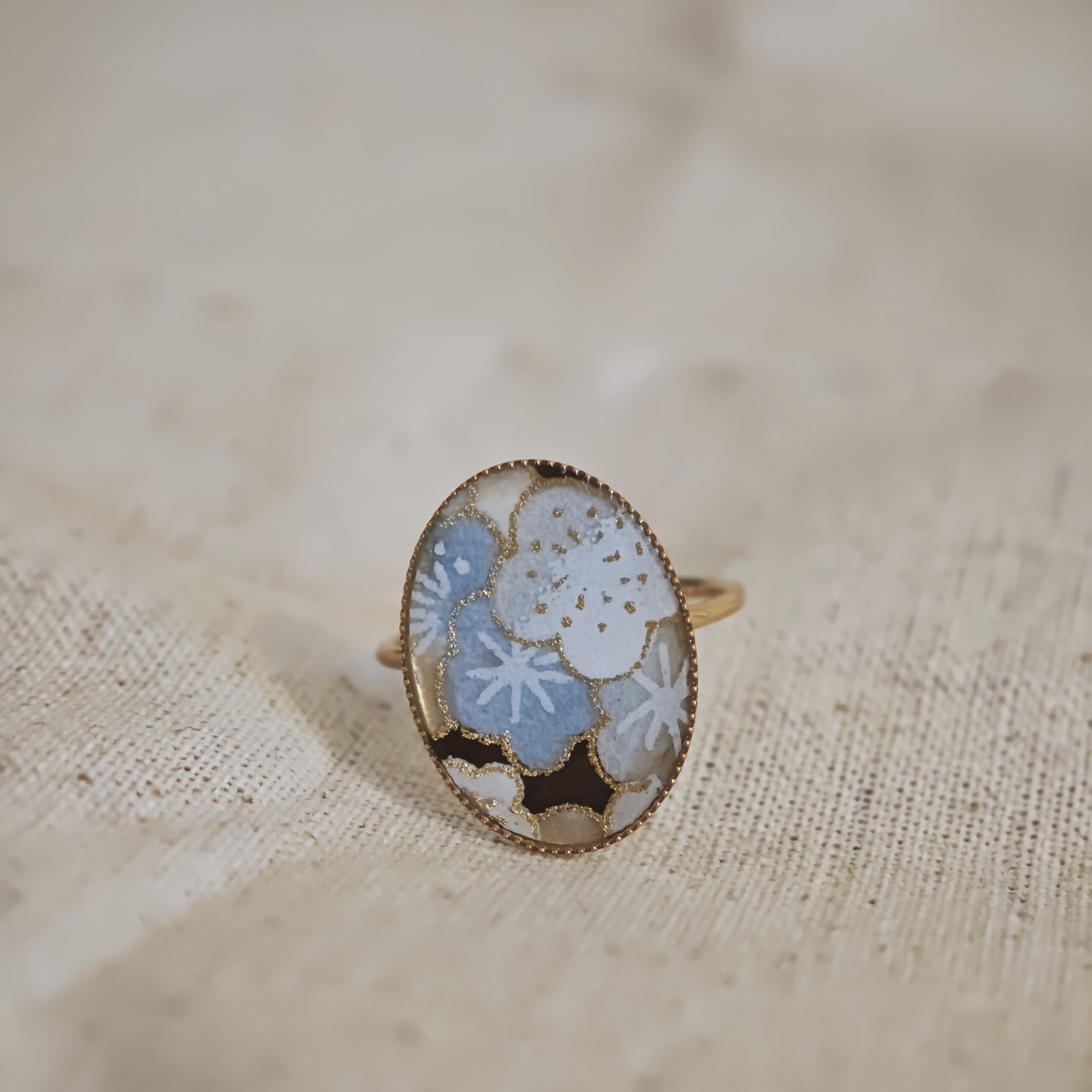 bague papier fleurs