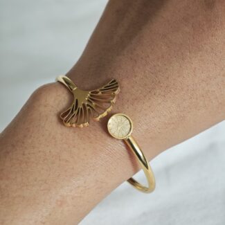 bracelet feuille gingko