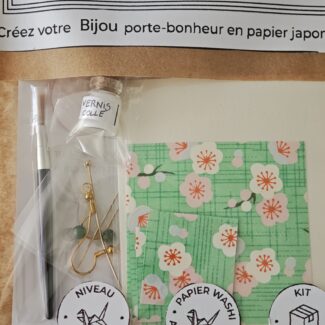 kit origami boucles d'oreilles grues