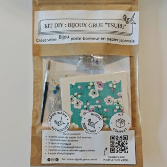 kit origami boucles d'oreilles grues